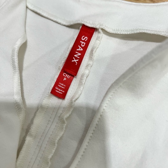 Spanx The Perfect Tie-Waist Top (No Belt) Peplum‎ Classic Tulip Top Blouse - Picture 7 of 8